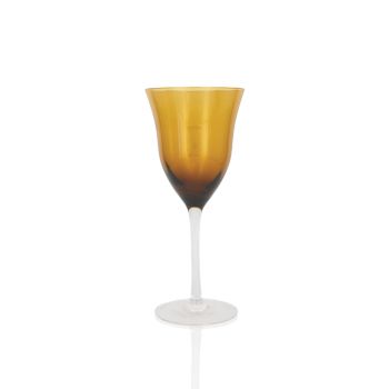 Solid Amber Wine Glass