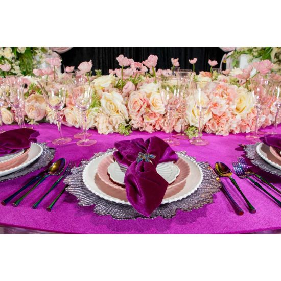 Baby pink champagne flute with slender stem and tinted base, elegant glassware for weddings, showers, and event bar service, rack of 16.