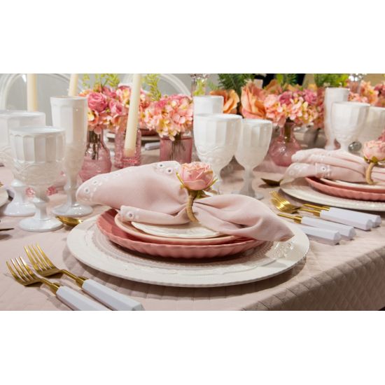 Bella white water glass with opaque textured bowl and short stem, stylish glassware for receptions and dinner tables, rack of 25.