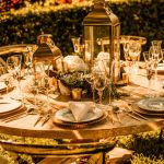 Shiny gold dinner fork with slim modern handle, premium disposable flatware set of 10 for banquets, weddings, and formal place settings.