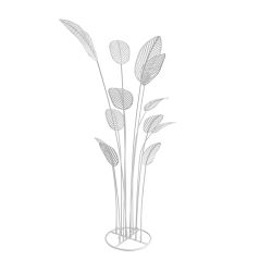 Metal Palm Tree (White)