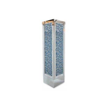 Reflection Column 8' Wave (Laser Cut Silver) (Blue)