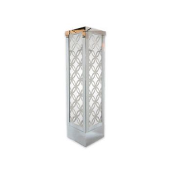 Reflection Column 8' Circle (Laser Cut Silver) White
