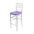Chiavari Barstool White Resin Cushion Lilac
