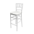 Chiavari Barstool White Resin Cushion White