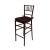 Chiavari Barstool Mahogany Resin Cushion Brown