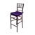Chiavari Barstool Mahogany Resin Cushion Purple