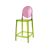 Ghost Barstool Green With Back Pink (Round)