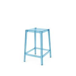 Ghost Barstool Blue (Without Back)