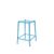 Ghost Barstool Blue (Without Back)