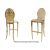 decoDior Barstool Gold Cushion Champagne