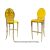 decoDior Barstool Gold Cushion Yellow