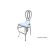 Halexandria Barstool Silver Cushion Turquoise