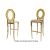 Oz Barstool Gold Cushion Champagne