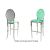 Solid Barstool Silver Cushion Mint