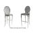 Solid Barstool Silver Cushion Silver