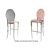 Solid Barstool Silver Cushion Rose Gold