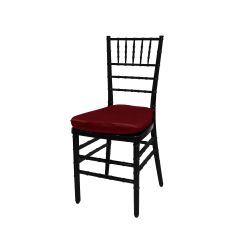 Chiavari Chair Black Cushion Brick