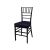 Chiavari Chair Black Cushion Dark Grey