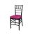 Chiavari Chair Black Cushion Fucshia 