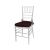 Chiavari Chair Clear Cushion Brown