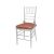 Chiavari Chair Clear Cushion Coral