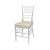 Chiavari Chair Clear Cushion Ivory