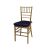 Chiavari Chair Gold Cushion Dark Grey