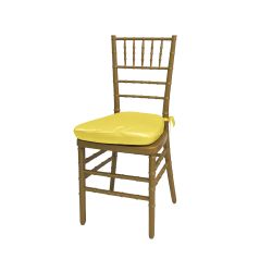 Chiavari Chair Gold Cushion Yellow