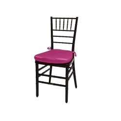 Chiavari Chair Mahogany Cushion Fuchsia