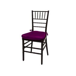 Chiavari Chair Mahogany Cushion Magenta