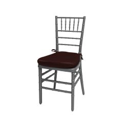 Chiavari Chair Silver Cushion Brown