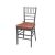 Chiavari Chair Silver Cushion Coral