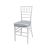 Chiavari Chair White Cushion Silver