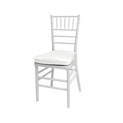 Chiavari Chair White Cushion White