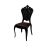 Victoria Chair Black Cushion Brown