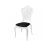 Victoria Chair White  Cushion Black