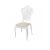 Victoria Chair White  Cushion Ivory