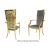 Botanical Gardens Armchair Gold Cushion Silver