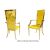 Botanical Gardens Armchair Gold Cushion Yellow