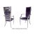 Botanical Gardens Armchair Silver Cushion Eggplant
