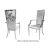 Botanical Gardens Armchair Silver Cushion White