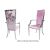 Botanical Gardens Armchair Silver Cushion Light Pink