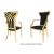 Celine Armchair Gold Cushion Black