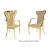 Celine Armchair Gold Cushion Champagne