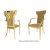 Celine Armchair Gold Cushion Gold