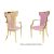 Celine Armchair Gold Cushion Light Pink