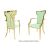 Celine Armchair Gold Cushion Mint