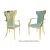 Celine Armchair Gold Cushion Tiffany Blue