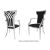 Celine Armchair Silver Cushion Black